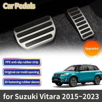 Для Suzuki Vitara LY Escudo 2015 2016 2017 2018 2019 2020 2021 2022 2023 Автомобильные Ножные Педали Акселератора Тормоза Нескользящие Накладки На Педали