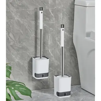 СТОИТ КУПИТЬ Туалетную щетку с длинной ручкой, настенную многофункциональную щетку для чистки со съемным сливным ящиком, аксессуары для ванной комнаты