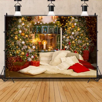 Рождественские украшения SHUOZHIKE Фоны для фотосъемки Украшение гостиной На день рождения, витрина магазина, Фон для фотостудии QS-33