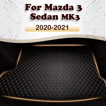 Коврик Для Багажника Автомобиля Mazda 3 Axela MK3 седан 2020 2021 Пользовательские Автомобильные Аксессуары Для Украшения Интерьера Автомобиля