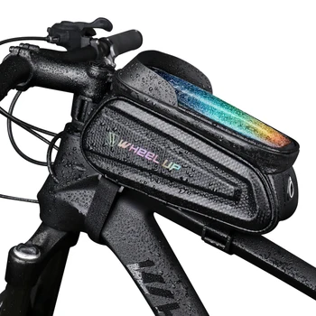 Сумка с сенсорным экраном, Велосипедная сумка, Непромокаемая сумка, Передняя верхняя труба, 7-дюймовый чехол для телефона, сумка с сенсорным экраном, MTB Pack, аксессуары для велосипедов