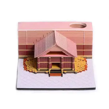 3D резьба по бумаге Романтический Фулл Хаус 3D блокнот для заметок Детские поделки Украшение рабочего стола Подарок на день рождения