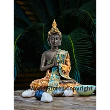 Оптовые буддийские принадлежности # home family Bless Safe Будда удачи -статуя Будды в Юго-Восточной Азии