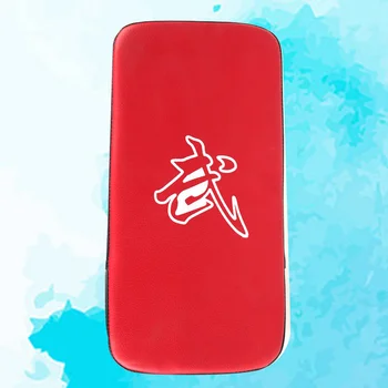Прочная накладка для ног для тренировки ударов по кикбоксингу Санда карате тхэквондо (красная)
