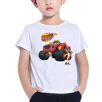 Детская одежда Blaze And The Monster Machines, футболка для мальчиков, Самозванец, игра Blaze, футболка с аниме для мальчиков или девочек, футболки для девочек