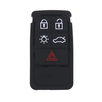 Защитите ключи от автомобиля, 5-кнопочный резиновый чехол-накладка для Volvo XC60 XC70 V70 S60 S80 Изготовлен из прочного резинового материала