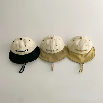 Летние детские шапочки на тонких подкладках для мальчиков и девочек, солнцезащитные детские рыболовные шапочки с вышивкой, милые шапочки
