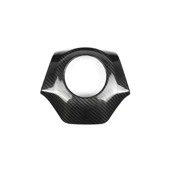 Наклейка для центральной отделки рулевого колеса автомобиля из углеродного волокна для Chevrolet Camaro 2016-2023 (черный)