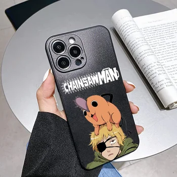 Роскошный Аниме-Чехол для телефона Chainsaw Man для Iphone 12 13 11 14 Pro Max X Xs XR Xsmax Manga Camera Защитный Чехол Pochita Funda