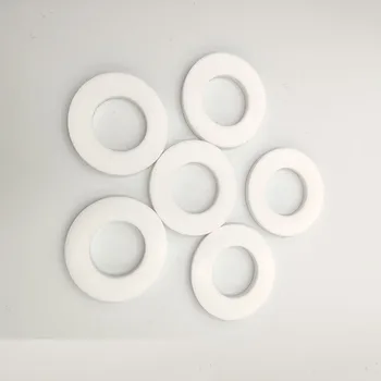DN15 ~ DN600 Прокладка с плоским фланцем из ПТФЭ Толщиной 3 мм, уплотнительное кольцо, прокладка для маслостойкости, Круглая форма, белая