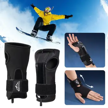Напульсники для катания на роликовых коньках, Защита рук от сноуборда, защита от растяжения запястья, рукав для иммобилизации запястья для занятий спортом на открытом воздухе Q5T9