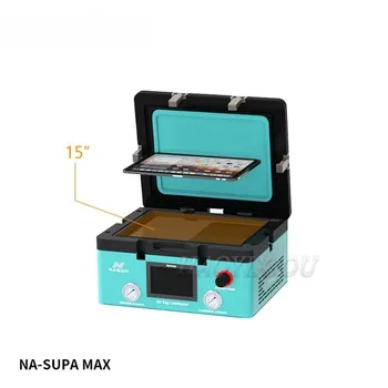 NA-SUPA MAX 15 Inci OCA Laminator Mesin untuk Meja Datar Layar Lengkung 2 In 1 LCD Laminasi dan Menghilangkan Gelembung Udara