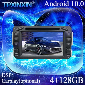 IPS Android 10,0 Carplay 4G + 128 Г Для Mercedes-Benz ML W203 Мультимедийный Плеер Магнитофон GPS Navi Автомагнитола Головное Устройство DSP