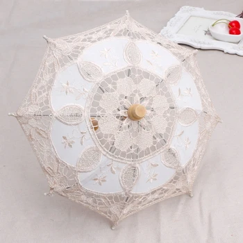 Реквизит для фотосъемки новорожденных Кружевной зонтик Для студийной съемки Реквизит для фотосъемки Детей Размер Кружевного зонтика с вышивкой 1560