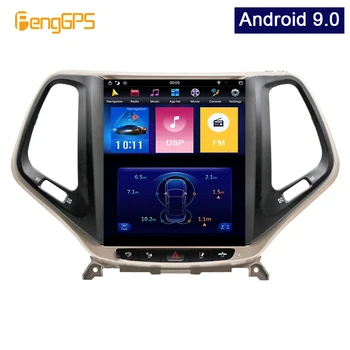 Автомобильный плеер с вертикальным экраном Android 9.0 Tesla, GPS-навигация для JEEP cherokee 2014-2019, аудиоплеер 10,4 дюйма