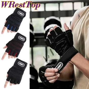 1 пара тренировочных перчаток на половину пальца с полной защитой ладоней для тяжелой атлетики, кросс-тренинга, велоспорта, фитнеса, подвешивания, подтягивания