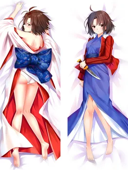 Аниме Дакимакура Реги Шики (Kara no Kyoukai) Наволочка с двусторонним принтом, облегающая тело, наволочка для кровати, чехол для подушки, прямая поставка