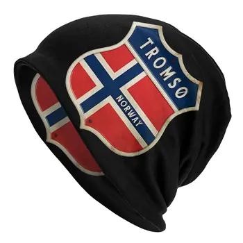 Tromso, Тонкие Тюбетейки, Шапочки, Уличные Кепки для мужчин и Женщин, Норвежский Флаг, Лыжные Кепки, Шляпы-капоты