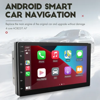 Автомобильные Радиоприемники MP5 Плеер с Carplay Car Entertainment Multimedia 7-дюймовый Сенсорный Экран Стерео Радио GPS Навигация 1G + 16G
