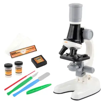 Детские игрушки-микроскоп, игрушки для научных экспериментов, 1200-кратный микроскоп, набор учебных материалов, игрушки-микроскоп для школьников