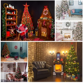 Рождественский тематический фон для фотосъемки в помещении SHUOZHIKE, Рождественская елка, Портретные фоны для реквизита фотостудии 21522 DHY-03